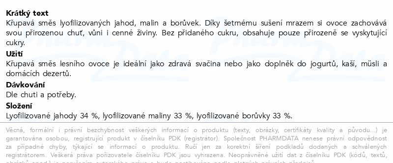 Allnature Lesní mix Lyo mrazem sušený 100g