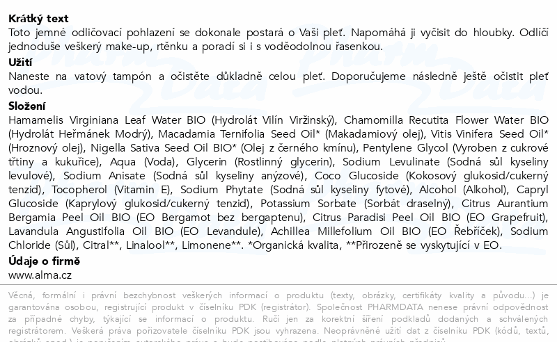 Alma Vilínové Pohlazení dvoufáz.odlič.emulze 50ml