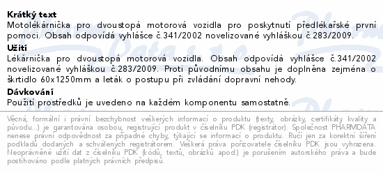 Fixaplast motolékárnička textil