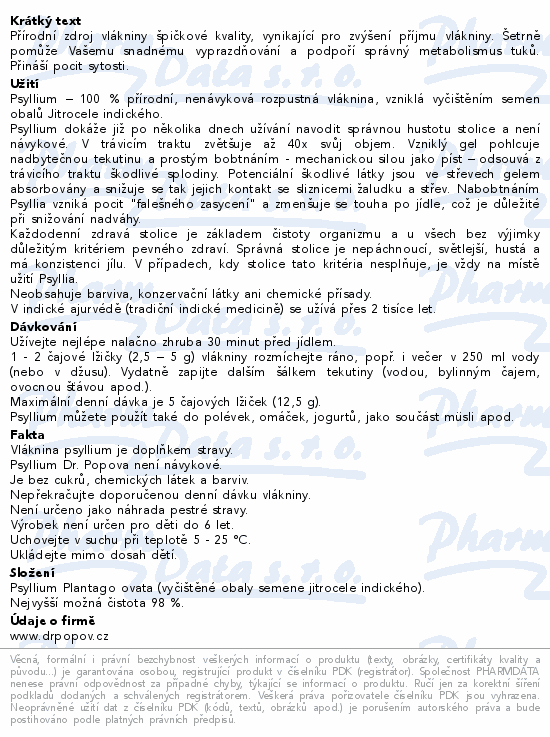 Dr.Popov Psyllium 50g