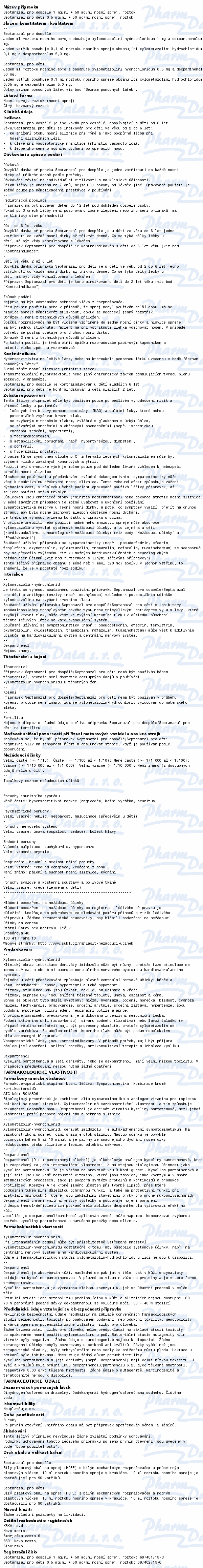 Septanazal dospělí 1+50mg/ml nas.spr.sol.1x10ml