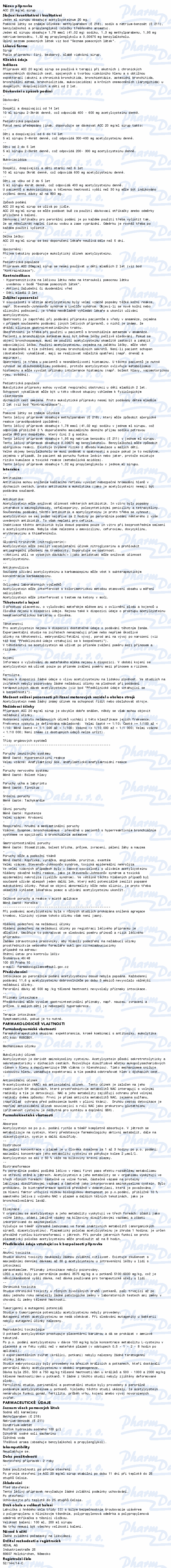 ACC 20mg/ml sir.1x100ml