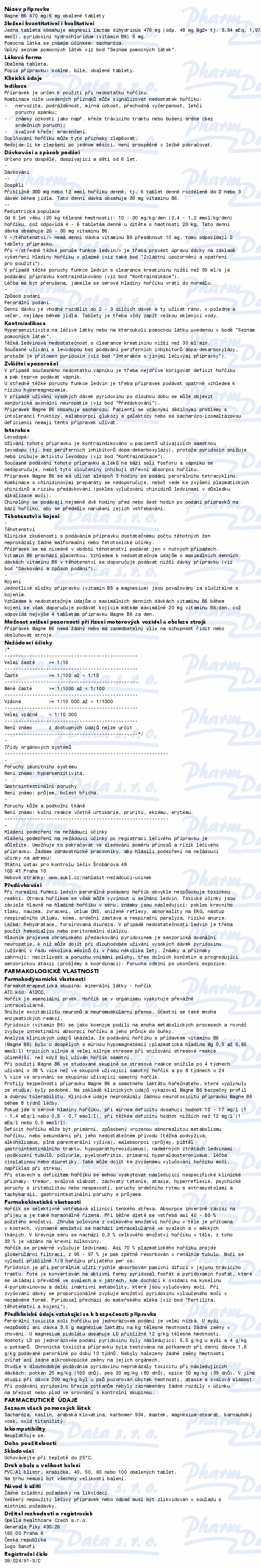 Magne B6 470mg/5mg tbl.obd.100